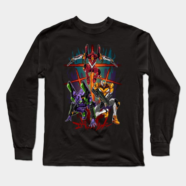 Evangelion Long Sleeve T-Shirt by kimikodesign